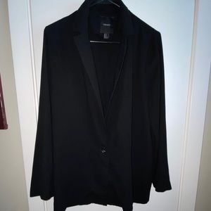 Forever21 Oversized Single Button Long Blazer